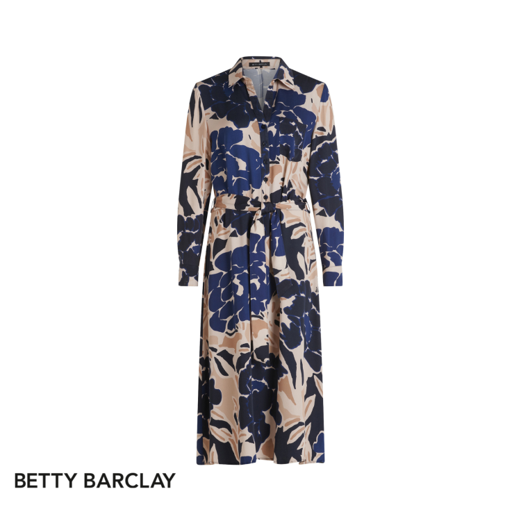 Betty Barclay Dress 1660-1052 | Blue Floral 