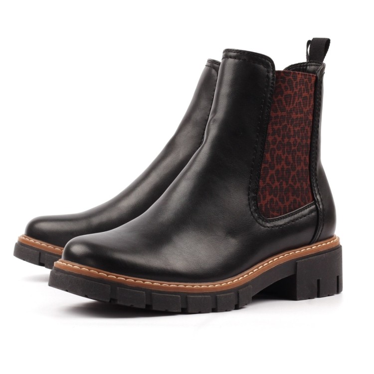 Ribble Black Ankle Boot 