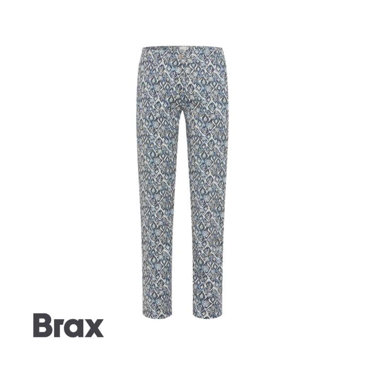 Brax Maron Summer Trouser | Navy & White