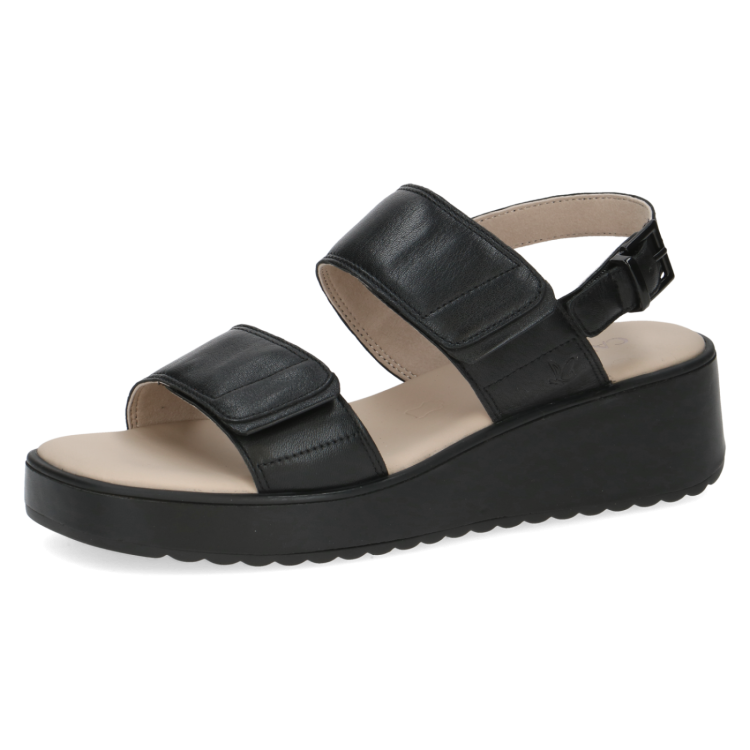Caprice Leather Sandal 28307 | Black