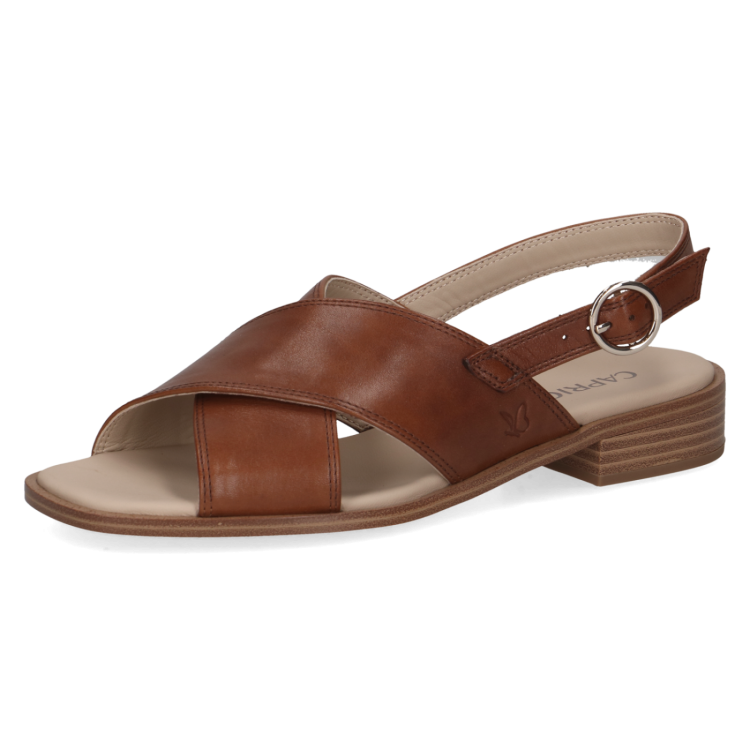 Caprice Leather Sandal 28203 | Tan