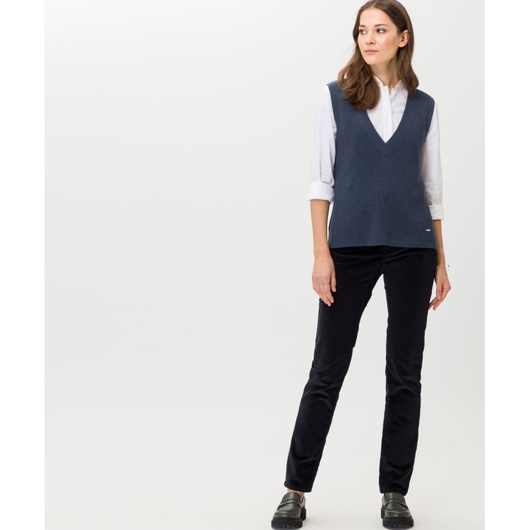 Brax Carola Velvet Sheen Cord (Black) 32