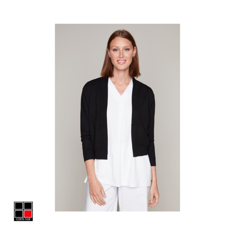 Carre Noir Bolero Cardigan | Black