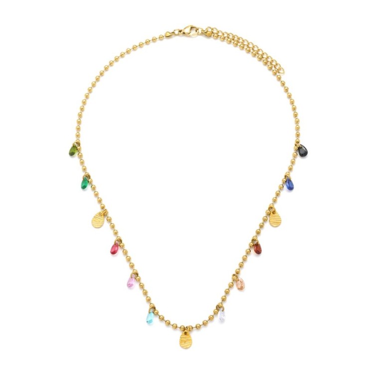Teardrop Glass Bead Necklace