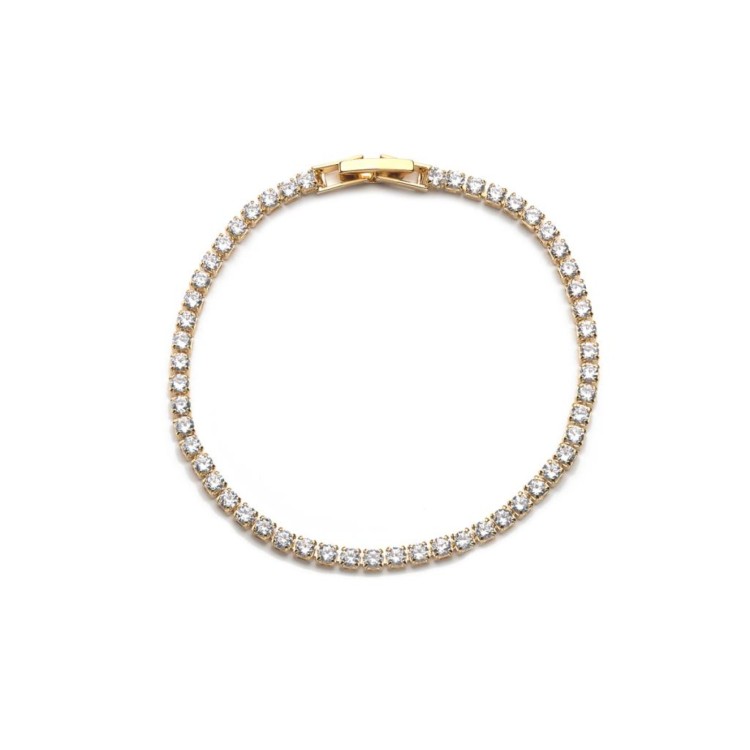 Tennis Bracelet - CZ & Gold Tone