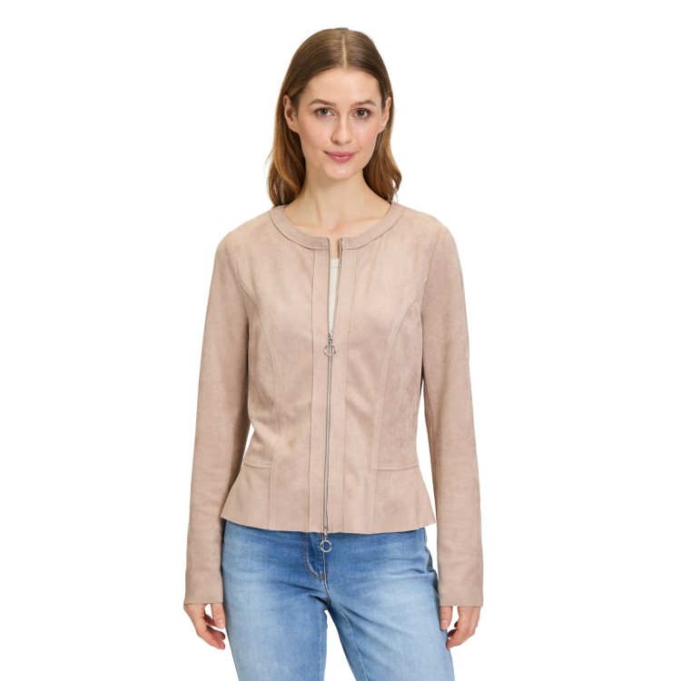 Faux Suede Jacket - Latte Luxe