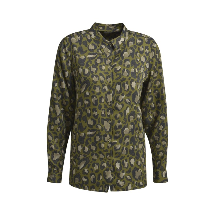 Khaki Print Shirt by Milano