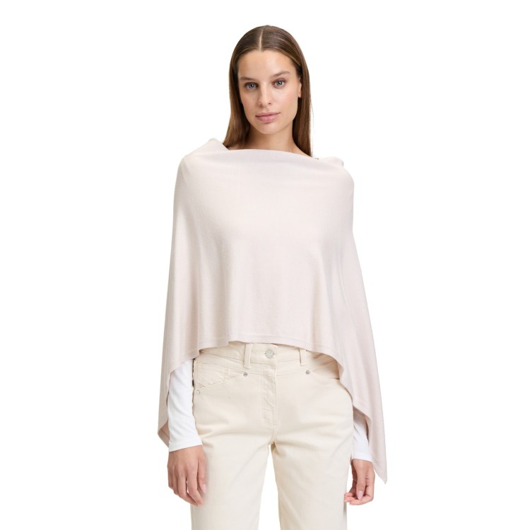 Knitted Poncho - Winter White