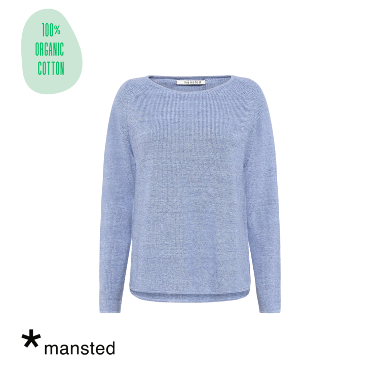 Mansted Jumper: Nectarine| Cloud Blue