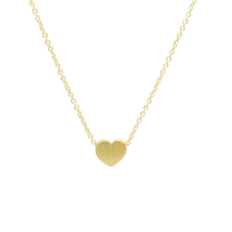 Matt Heart Necklace