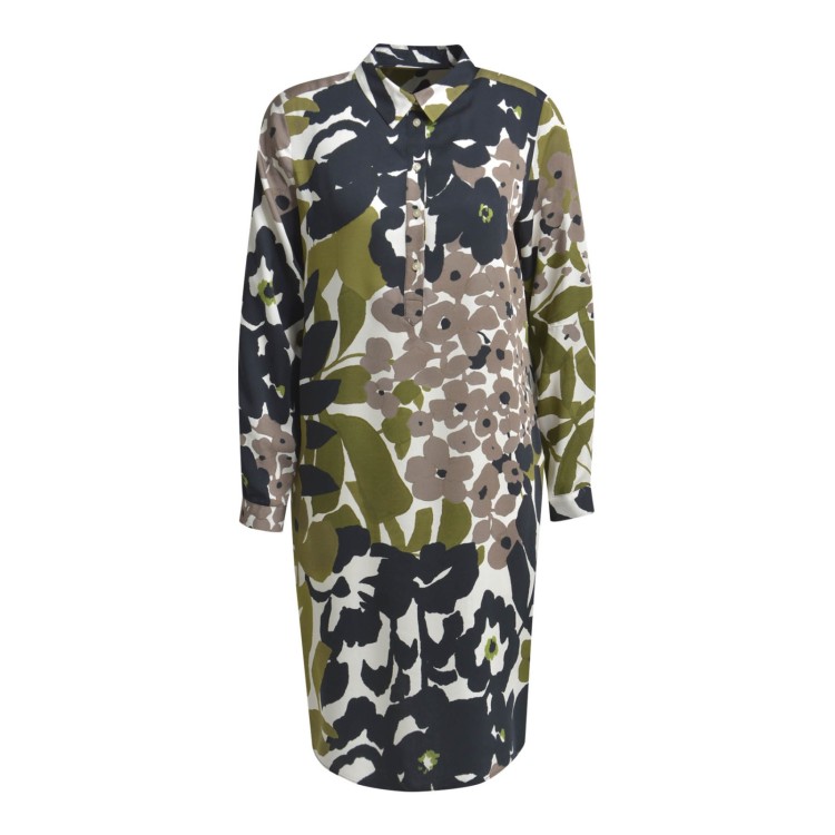 Milano Black Print Shirt Dress