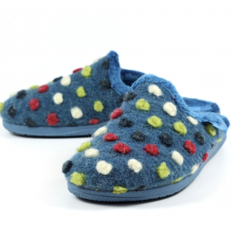 Montreal Mid Blue Mule Slipper