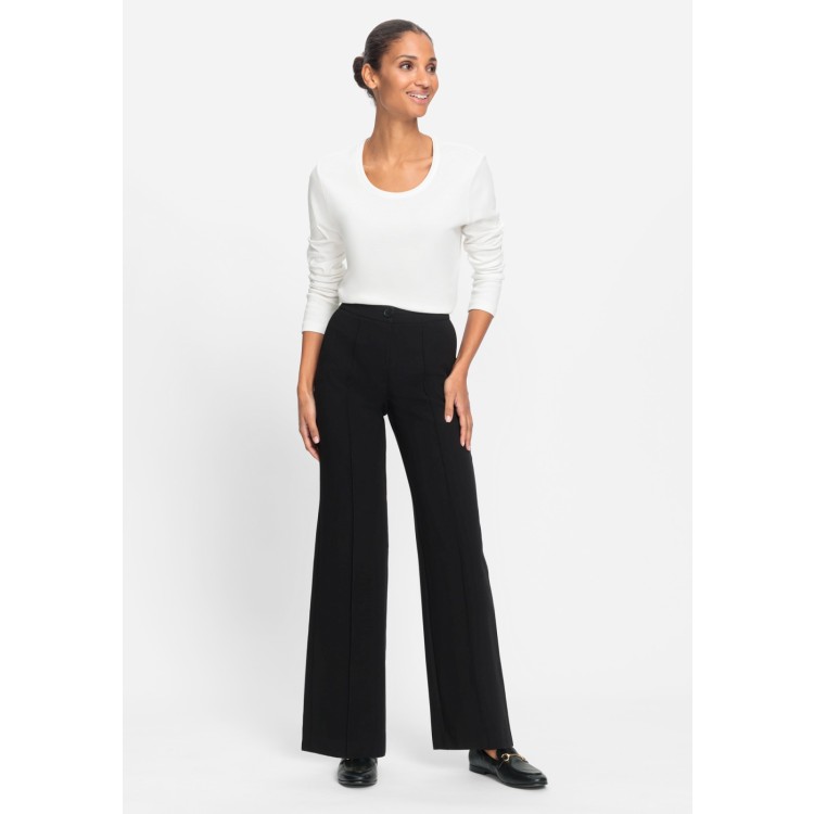 Olsen Anna Straight Leg Trousers 14002251 | Black