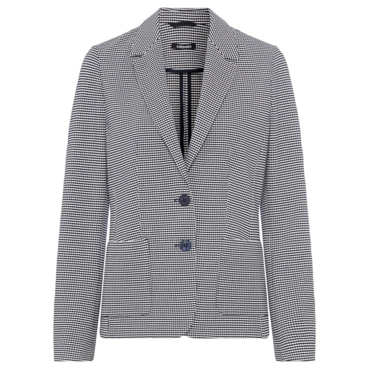 Olsen Jersey Jacket 15001602 | Navy & White