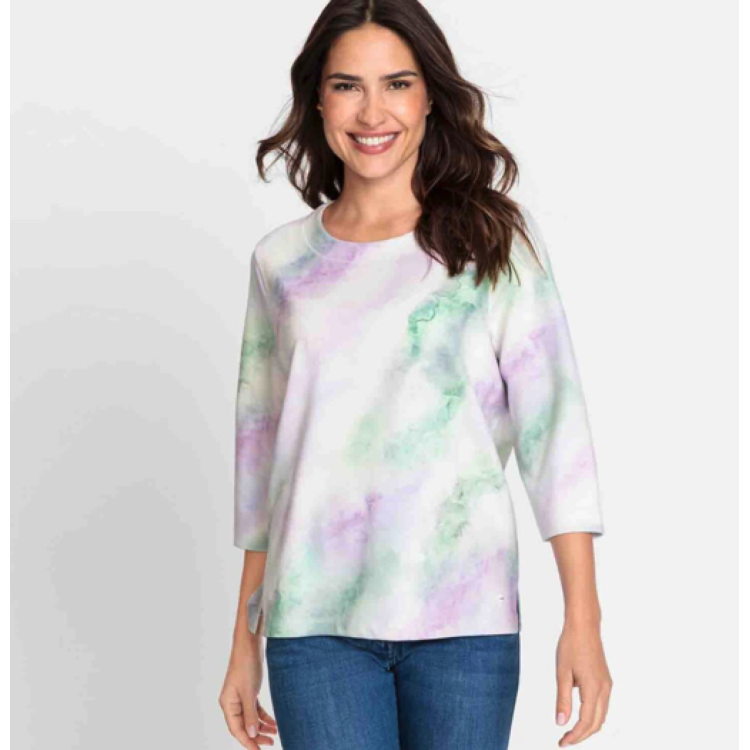 Olsen Pastel Passion Jersey Top