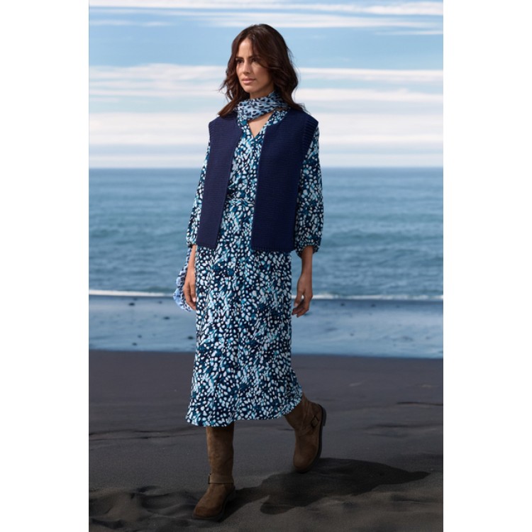 Olsen Printed Midi Dress