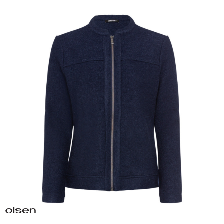 Olsen Wool Blend Jacket 15001457 |Ink Blue 
