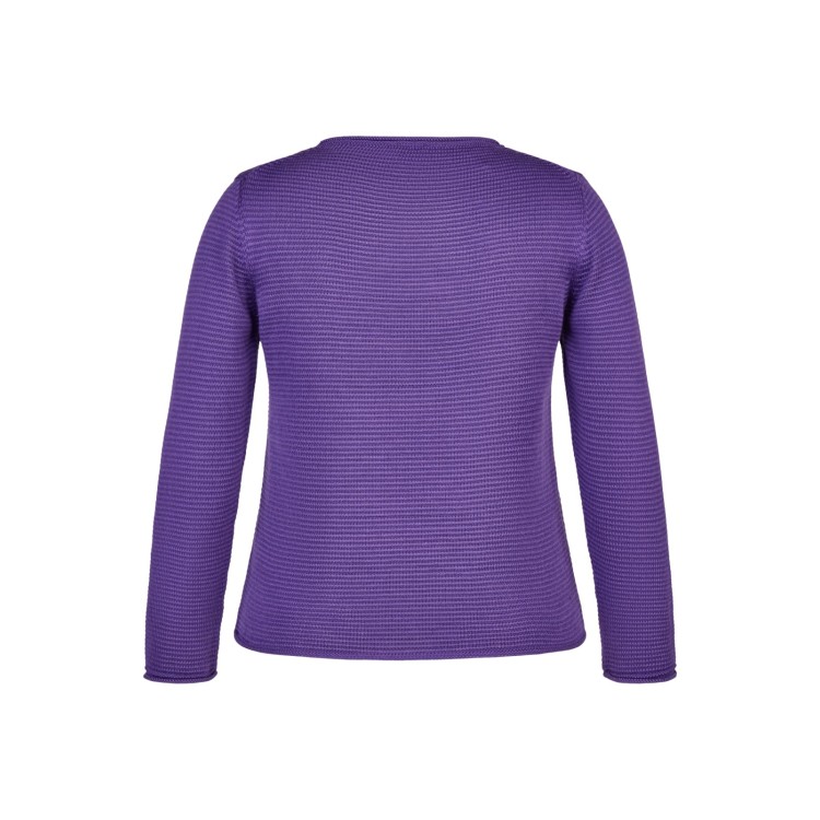 Rabe Textured Knit Jumper – Purple