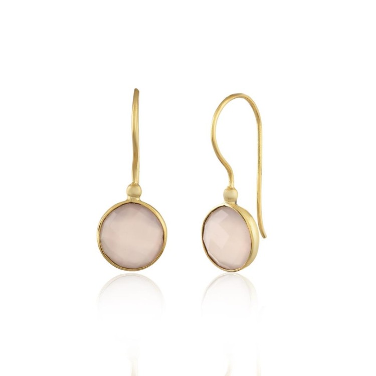 Rose Quartz Hook Earring