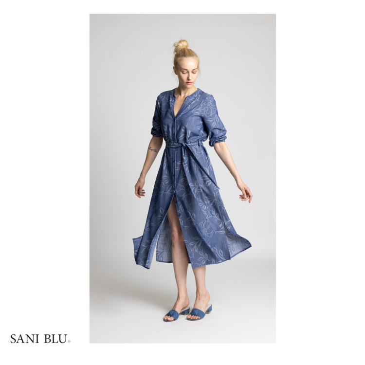 Sani Blu Dress 7024| Blue