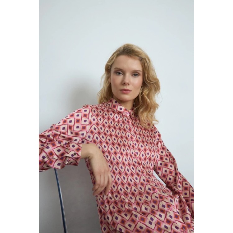 Furia Geometric Print Blouse – Tinta & Bariloche