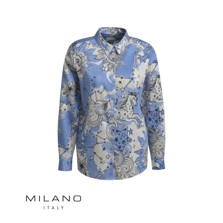 Milano Moon & Star Shirt | Blue