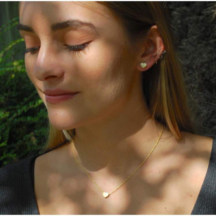 Small Gold Heart Necklace