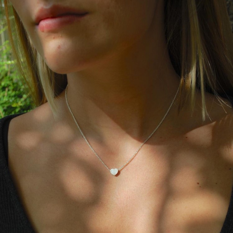 Small Silver Heart Necklace