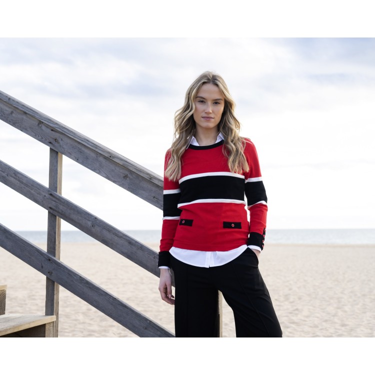 Marble Colourblock  Jumper | 7996