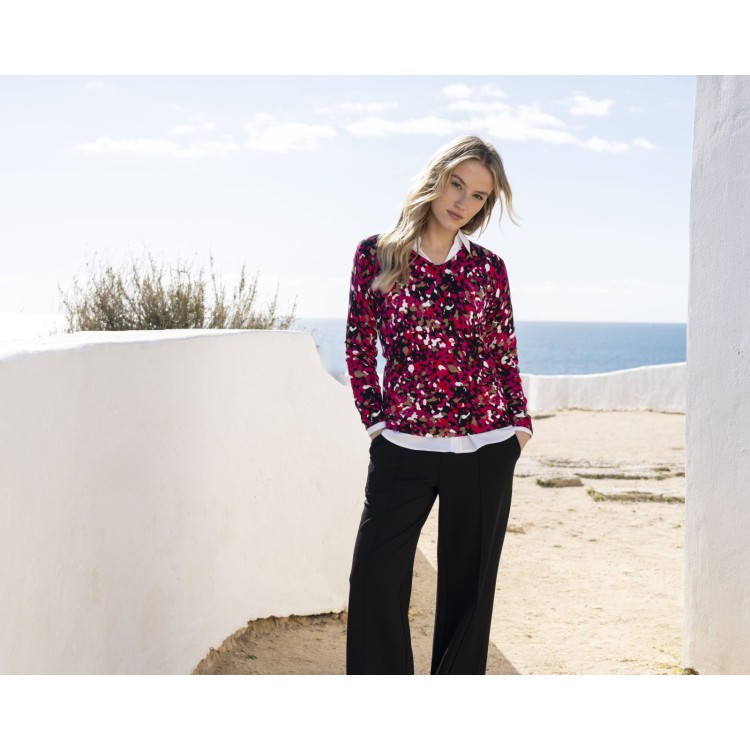 V-Neck Jumper by Marble | 8021