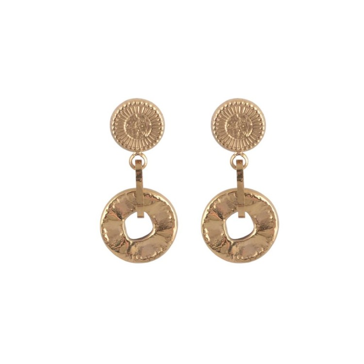 Hammered Drop Earrings
