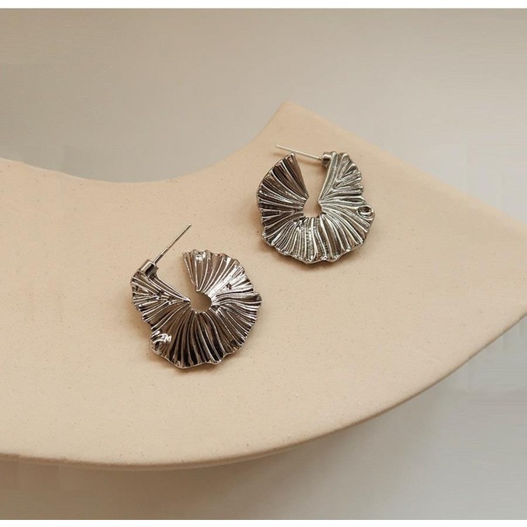 Textured Hoop Earrings