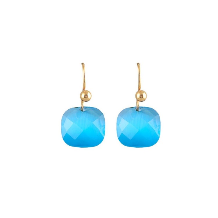 Turquoise Quartz Hook Earring