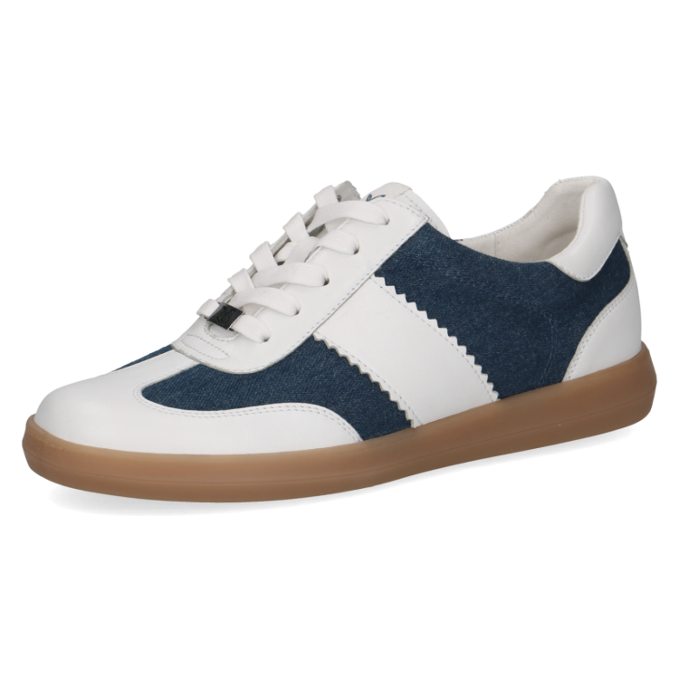 Caprice Trainer 23705 | White & Denim
